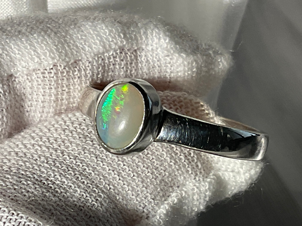 Natural Australian Coober Pedy Opal Ring 13.60 Carat